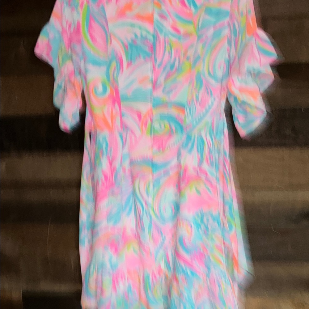 Lilly Pulitzer Pink and Blue Mini Dress - Picture 6 of 7
